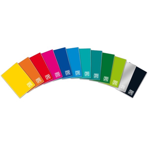 Quaderni One Color 80 Blasetti - A4 - 4 mm - 40+R - 1410 (conf.10)