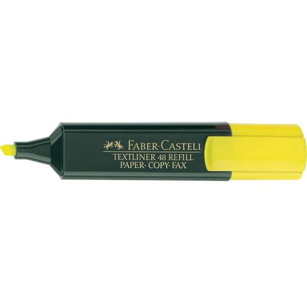 Evidenziatore Textliner 48 Refill Faber Castell - giallo - 154807 (conf.10)