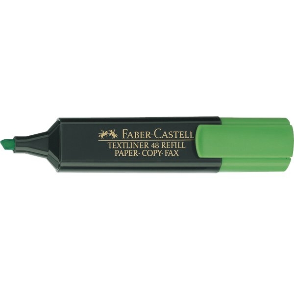 Evidenziatore Textliner 48 Refill Faber Castell - verde - 154863 (conf.10)