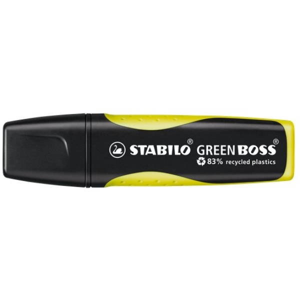 Evidenziatore Stabilo Boss Green giallo - tratto 2-5 mm (conf. 10)