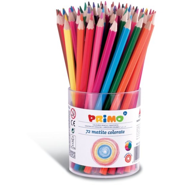 Matite colorate Primo - 30,5x25x19,5 cm - bicchiere - assortiti - 505B72 (conf.72)