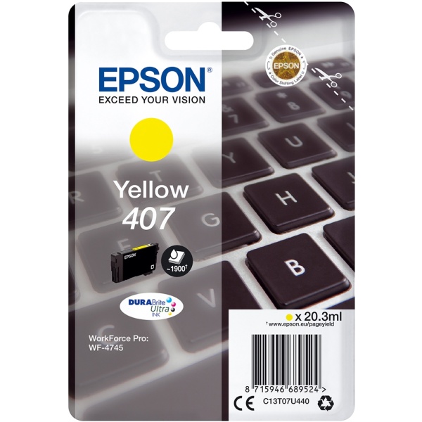 Cartuccia Epson C13T07U440 giallo - B00167