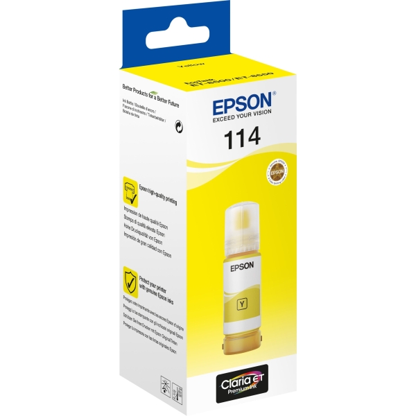 Flacone Epson 114 (C13T07B440) giallo - B00174