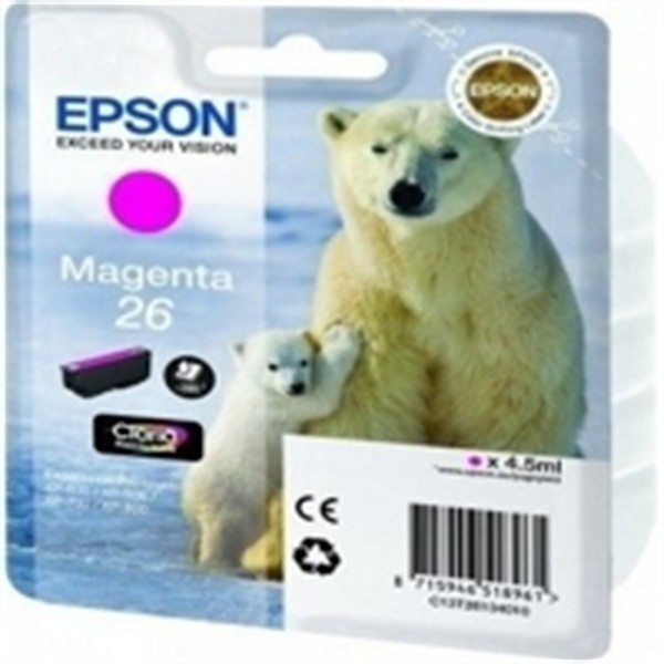 Cartuccia Epson 26/blister RS+AM+RF (C13T26134020) magenta - B00500