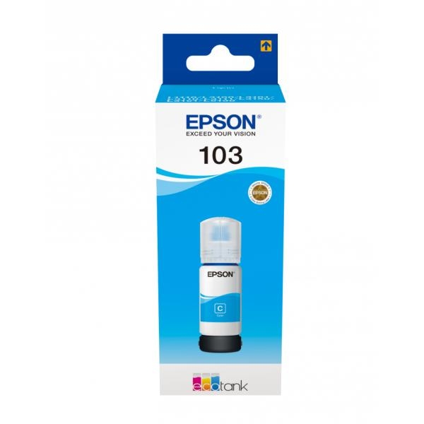 Flacone Epson 103 (C13T00S24A10) ciano - B00972