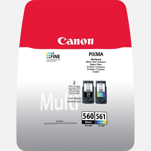 Cartuccia Canon PG-560/CL-561 (3713C006) nero -colore - B01131