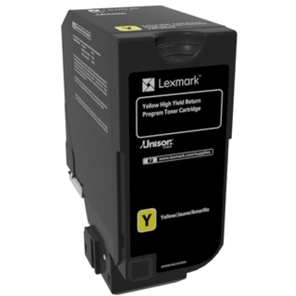 Toner Lexmark 74C2HYE giallo - B02063