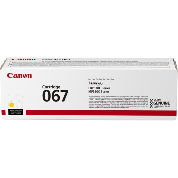 Toner Canon 067 (5099C002) giallo - B02355