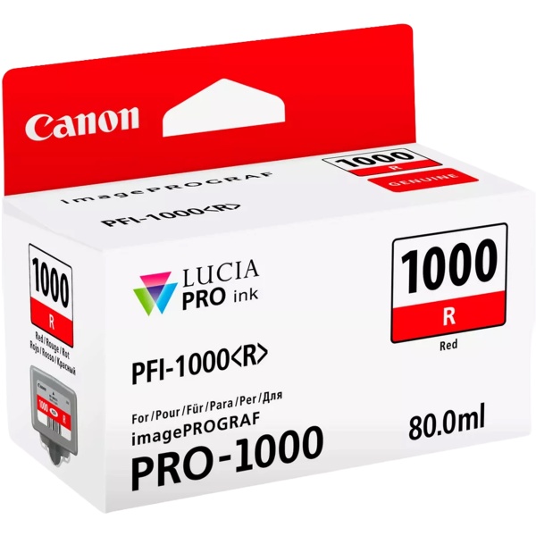 Cartuccia Canon PFI-1100R (0858C001) rosso - B02406