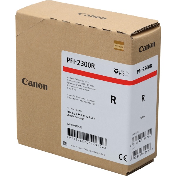 Cartuccia Canon PFI-2300 (5282C001) rosso - B02427