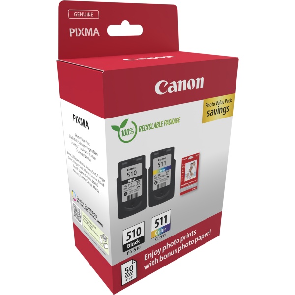 Serbatoio Canon PG-510/CL-511 with sheets (2970B017) nero -colore - B02518