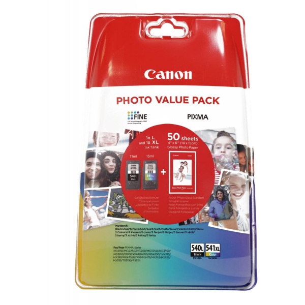 Cartuccia Canon PG-540L/CL-541XL (5224B005) colore -nero - B03026
