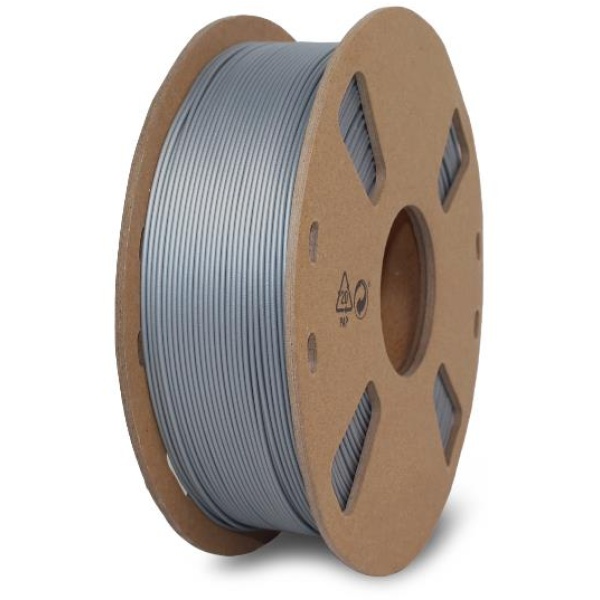 Filamento bobina plastica Hamlet 1.75 mm (HP3DR-PLSL) argento - B03043