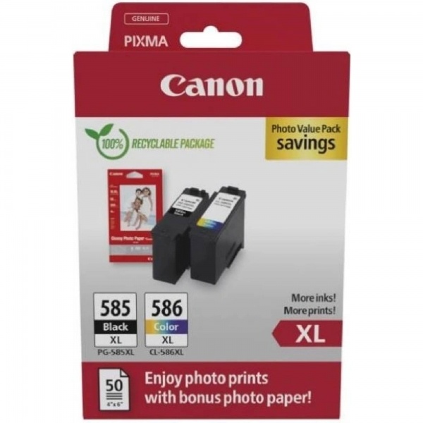 Cartuccia Canon PG-585XL/CL-586XL (6204C005) nero -colore - B03301