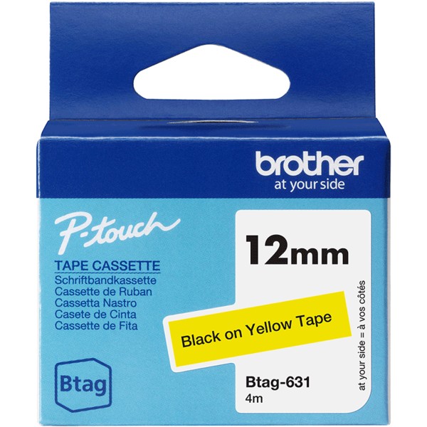 Nastro Brother Btag 631 (BTAG631) nero-giallo - B03397