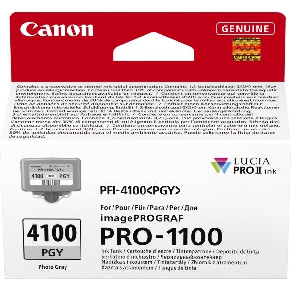 Cartuccia Canon PFI-4100PGY (6784C001) grigio foto - B03547