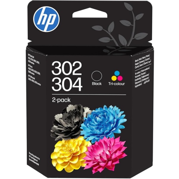 Cartuccia HP 302/304 (B82L1AE) 3 colori -nero - B04213