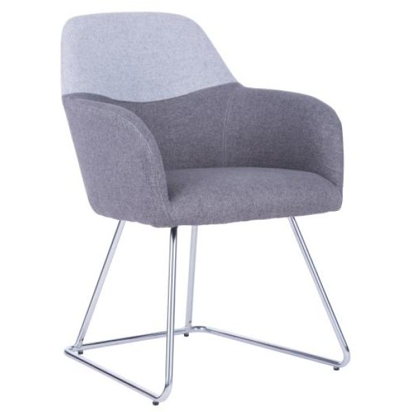 Austin Poltroncina attesa imbottita con braccioli azzurro - W158LB - D01501