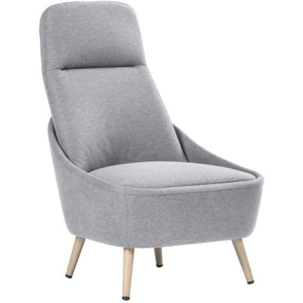 Memphis Poltrona rivestita in tessuto grigio chiaro - FS010LG - D01508
