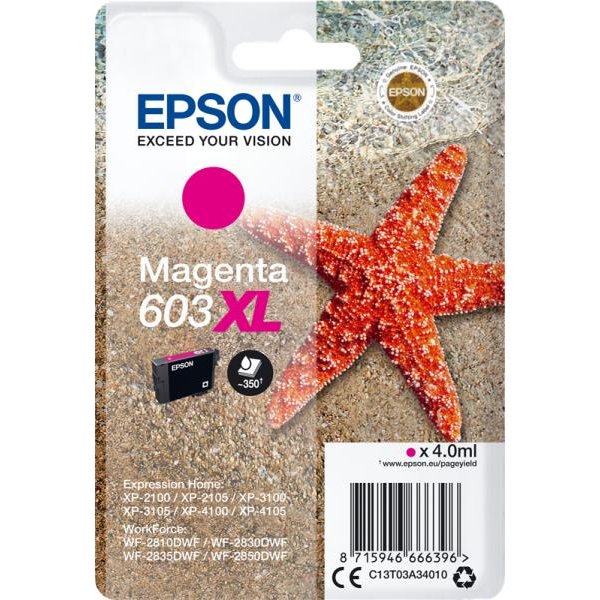 Cartuccia Epson 603XL (C13T03A34010) magenta - D01640