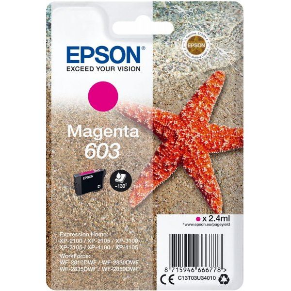 Cartuccia Epson 603 (C13T03U34010) magenta - D01645