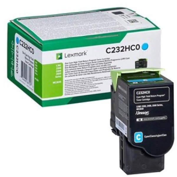 Toner Lexmark C232HC0 ciano - D01753