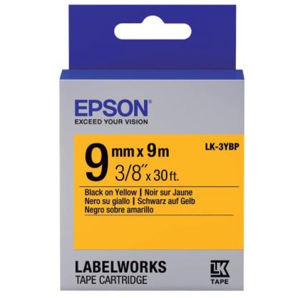 Nastro Epson LK-3YBP (C53S653002) giallo-nero - D02017