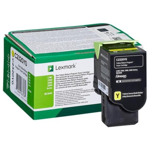 Toner Lexmark C2320Y0 giallo - D02105