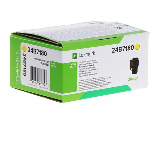 Toner Lexmark 24B7180 giallo - D02284