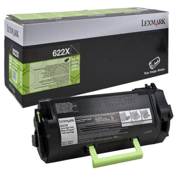 Toner Lexmark 622X (62D2X0E) nero - D02297