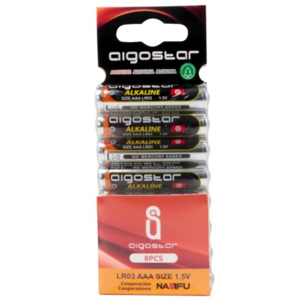 Batteria alcalina lr03 1,5v aaa-8s - 290001JUQ - D02499
