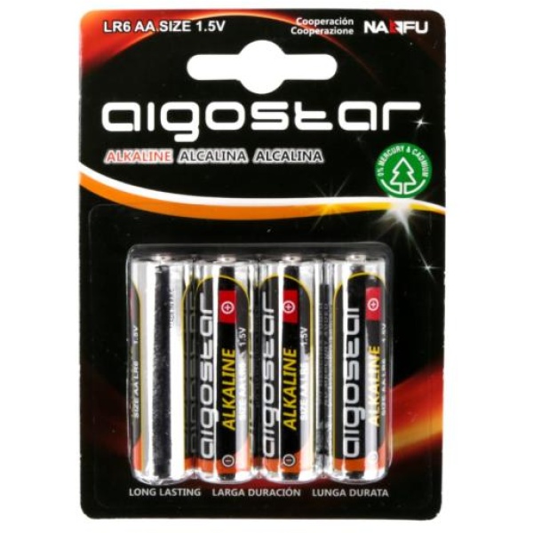 Batteria alcalina lr6 1.5v aa-4b - 290001JUR - D02500