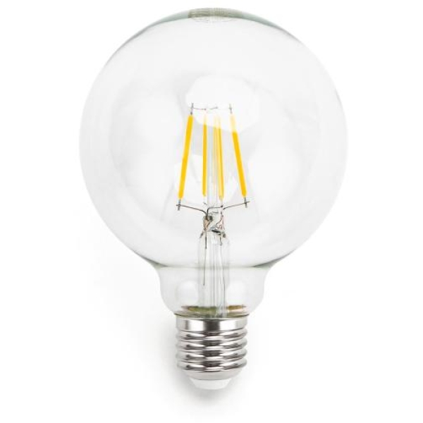 Lampadina a filamento LED G95 E27 8w 2700k trasparente - 102900QMA - D02638