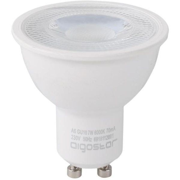 Lampadina LED A6 GU10 COB 7w 6000k con dimmer triac - 102000GRY - D02649