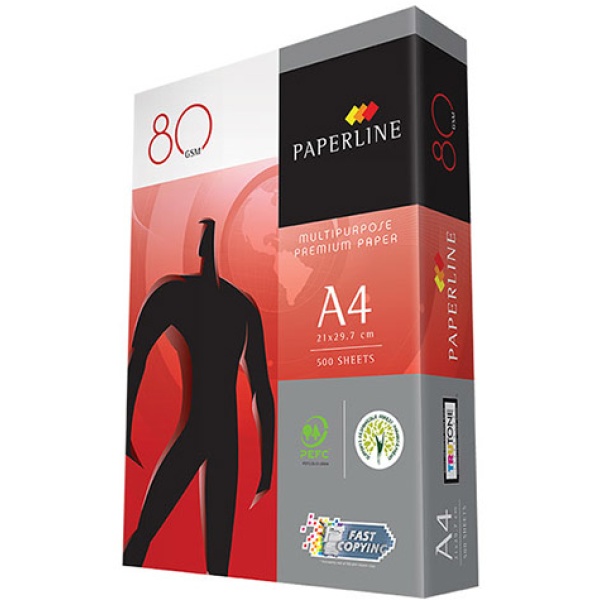 Carta A4 PaperLine Global 80 per fotocopie (80 gr) - 5 risme da 500 fogli