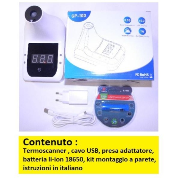 Termoscanner infrarosso GP-100 contactless rapid test - D03623