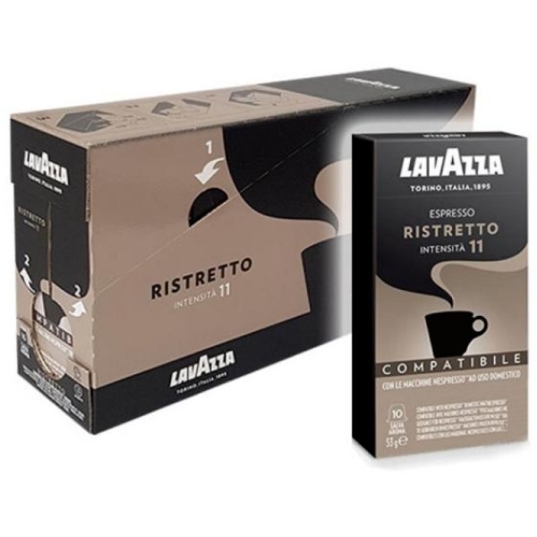 Capsule caffè Lavazza gusto RISTRETTO compatibile Nespresso - 8153 - D07022
