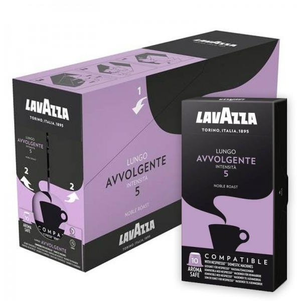 Capsule caffè Lavazza gusto AVVOLGENTE compatibile Nespresso - 8113 - D07026