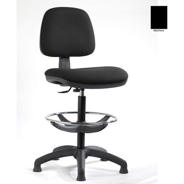 Seduta Tecnica Sofia B Disegnatore Ignifuga Nera - D10154