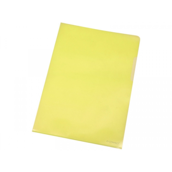 Cartellina a L Q-Connect ppl ecologico giallo Confezione da 100 pezzi - KF00308 - P00039