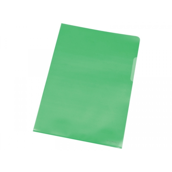 Cartellina a L Q-Connect ppl ecologico verde Confezione da 100 pezzi - KF00309 - P00041