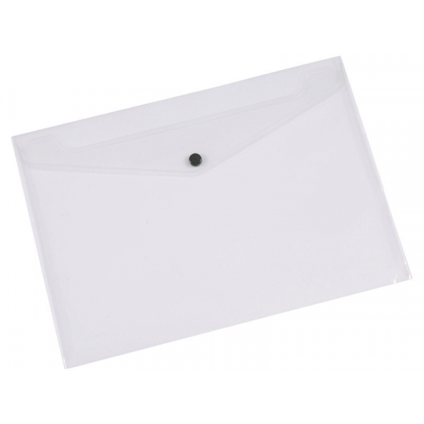 5 Buste Con Bottone A4 - Semi Trasparenti, 5 Colori Assortiti, Chiusura A Bottone In Plastica - Foto 7