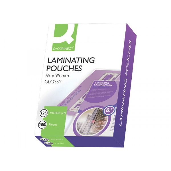 100 Sacchetti Per Plastificatrice - Formato 7.5x10.5 Cm, Spessore 125 Micron, Lucidi Per Biglietti Da Visita - Foto 2
