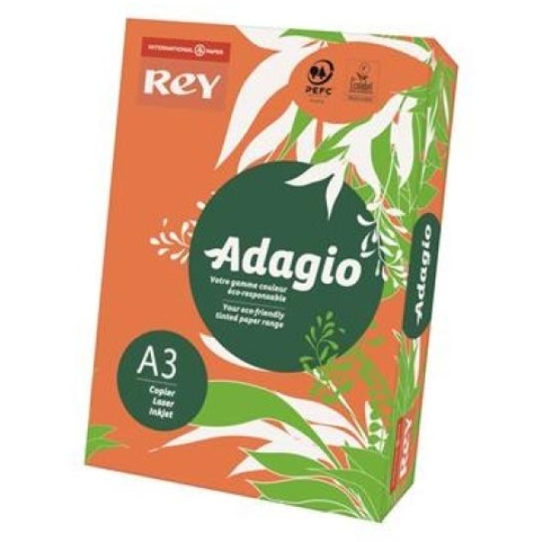 Carta colorata A3 INTERNATIONAL PAPER Rey Adagio arancio 21 - R02652