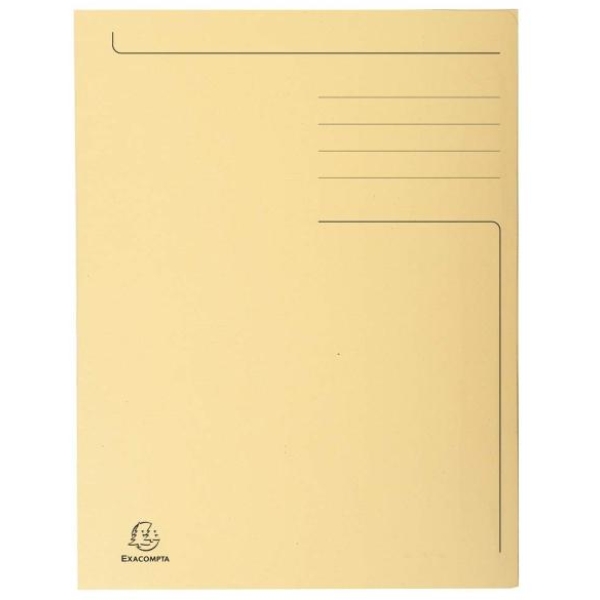 Cartelline a 3 lembi Forever® 24,5x35 cm giallo - R05228