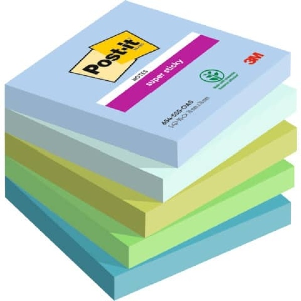 Blocchi Memo Adesivi 6 Pezzi - Post-it Colorati Per Ufficio E Scuola 80 Fogli Ciascuno