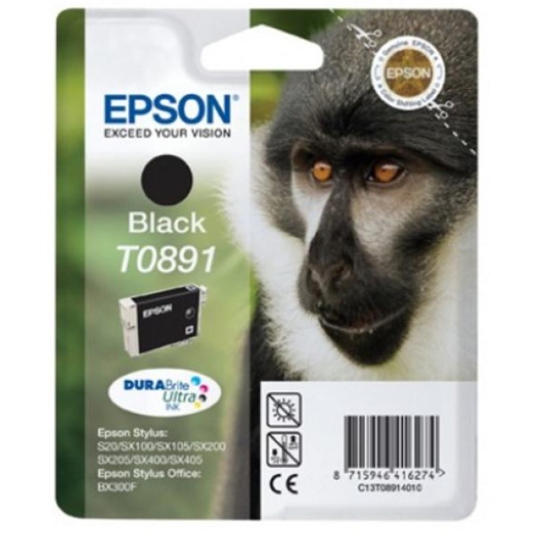 Cartuccia Epson T0891/blister RS+AM+RF (C13T08914021) nero - U00078