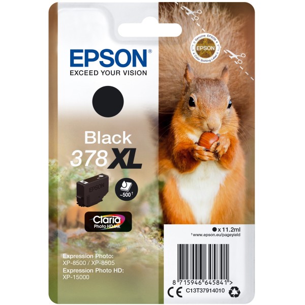 Cartuccia Epson 378XL (C13T37914010) nero foto - U00085