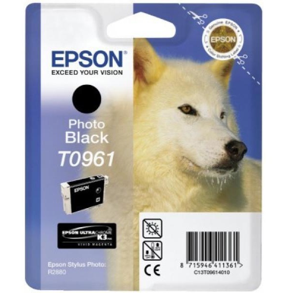 Cartuccia Epson T0961 (C13T09614020) nero fotografico - U00292