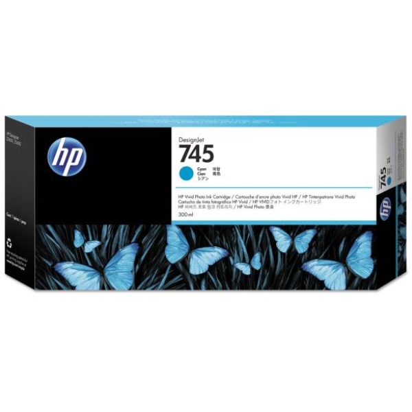 Cartuccia HP 745 (F9K03A) ciano - U00385